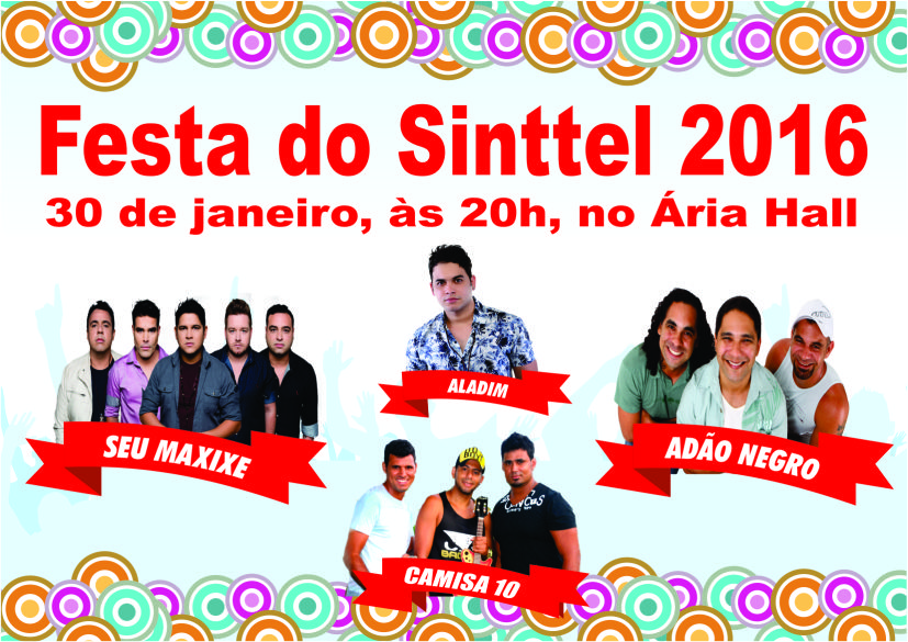 Festa do Sinttel terá shows de Adão Negro e Seu Maxixe